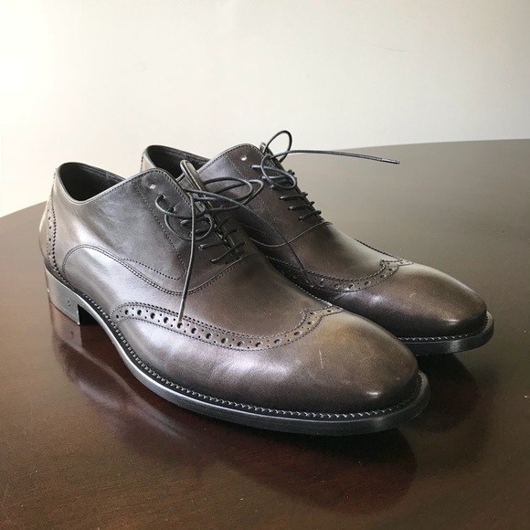 ????Rustic Gray John Varvatos 12M LaceUp Oxford shoes main image 5